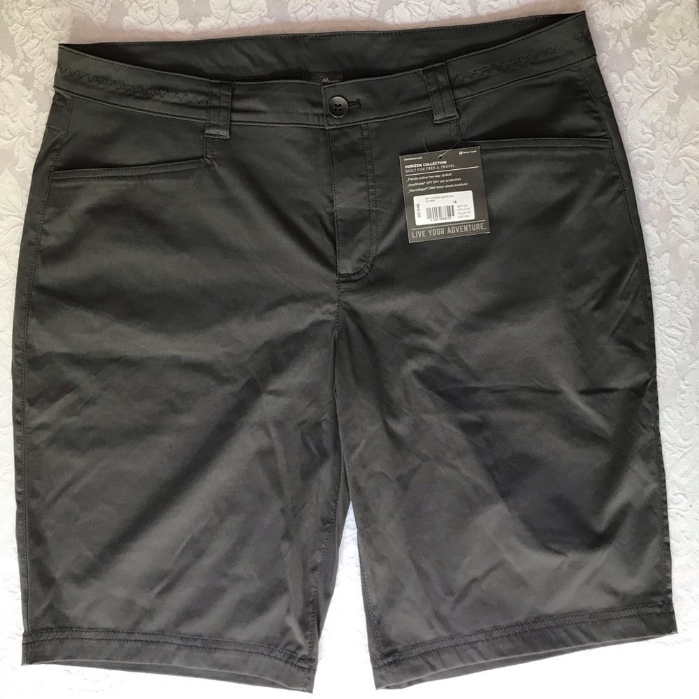 Eddie Bauer Bermuda Shorts, Dk Smoke (Gray), 14